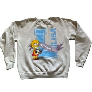 Vintage the Simpson Lisa A+++ student crewneck sweatshirt Matt Groening size S/M